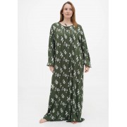 Зелена домашній сукня Juliet deluxe з абстрактним візерунком 33342-В